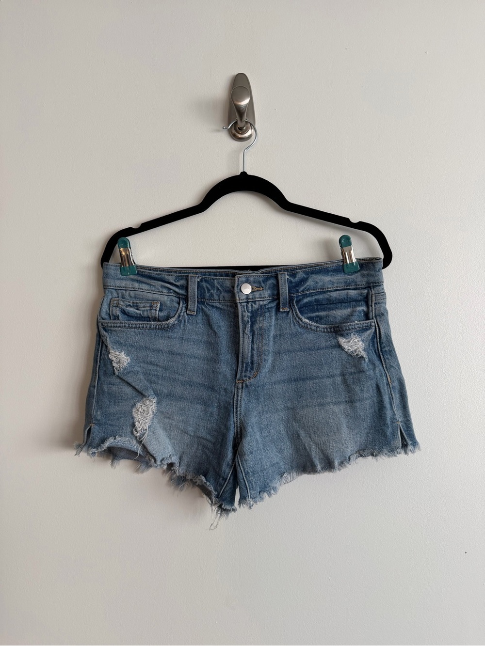 Joe’s Jeans Classic Blue Distressed Denim Women’s Ozzie 4” Shorts